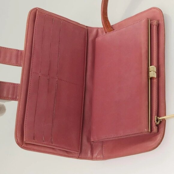 CHANEL Clutch Bag Enamel Pink Gold CC Auth - Picture 10 of 16